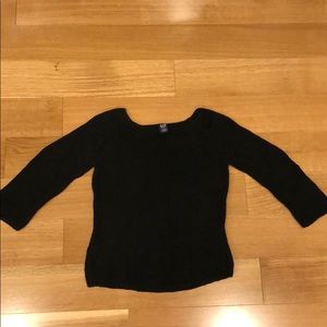 Gap 3/4 Sleeve Black Sweater - Size XS